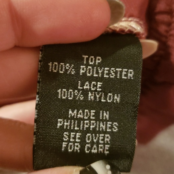 Ombre Pink to Burgundy Sheer Top - Picture 6 of 6